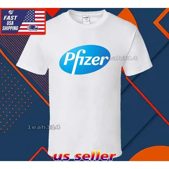 Reprint Rare New Shirt Pfizer Logo T-Shirt Funny American Usa Unisex Size S-5XL