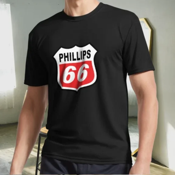 Reprint Rare New Shirt Phillips 66 Active Logo T-Shirt Funny Size S to 5XL