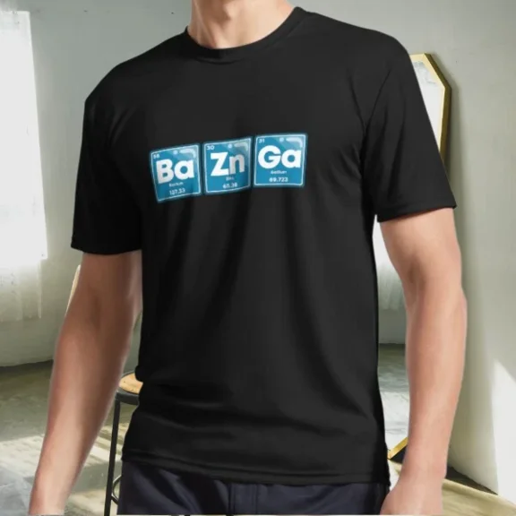 Reprint Rare New Shirt The Big Bang Theory Bazinga Active Logo T-Shirt Funny Size S to 5XL