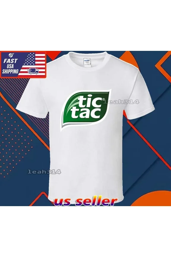 Reprint Rare New Shirt Tic Tac Mints Logo T-Shirt Funny American Usa Unisex Size S-5XL