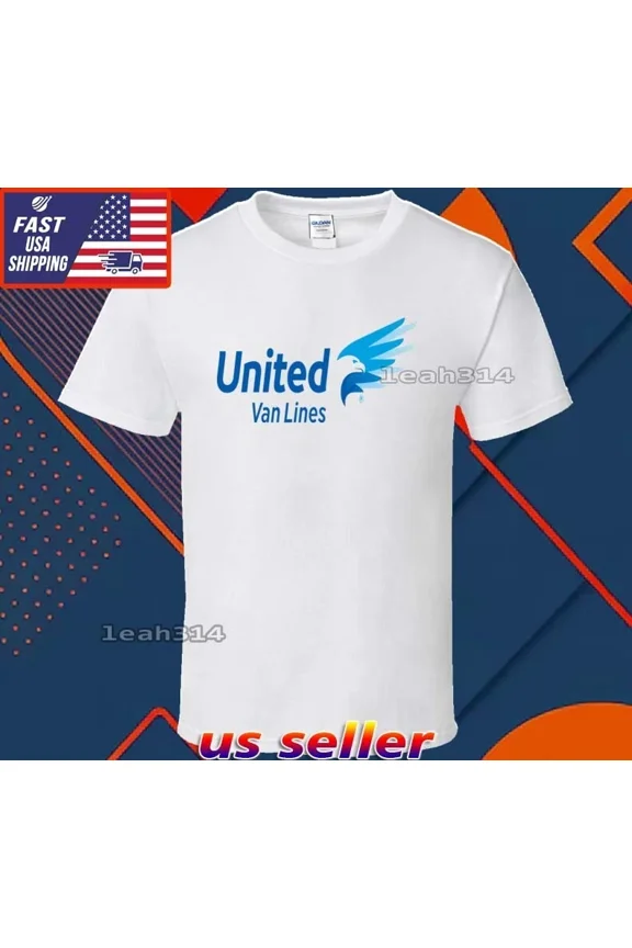 Reprint Rare New Shirt United Van Lines Logo T-Shirt Funny American Usa Unisex Size S-5XL