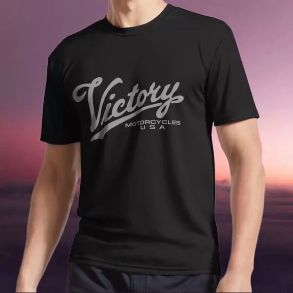 Reprint Rare New Shirt VICTORY MOTORBIKES - Active Logo T-Shirt Funny Size S to 5XL