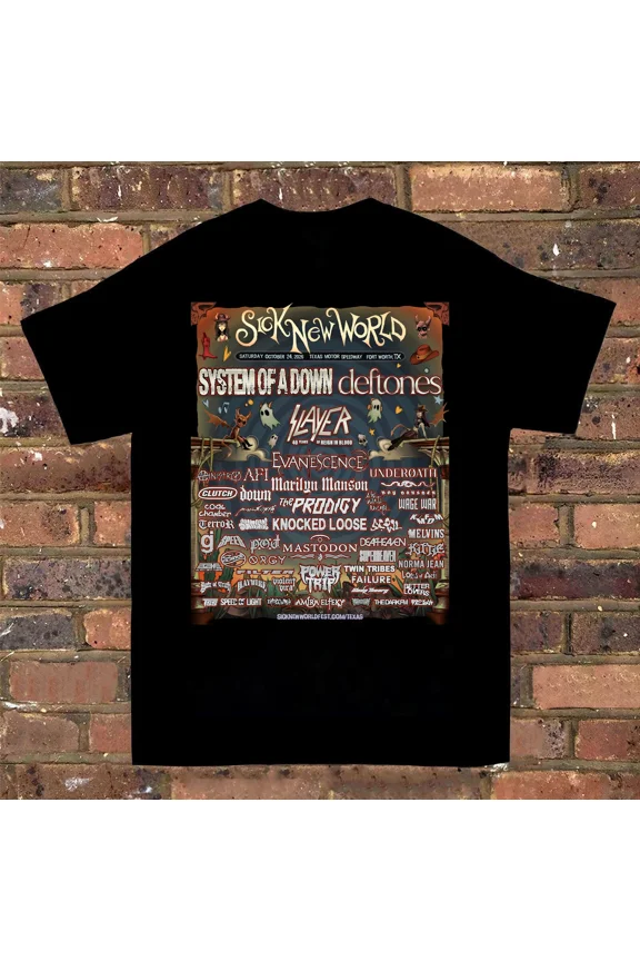 Reprint Rare New Sick New World Next Year Full size S to 5XL T-shirt QT1404