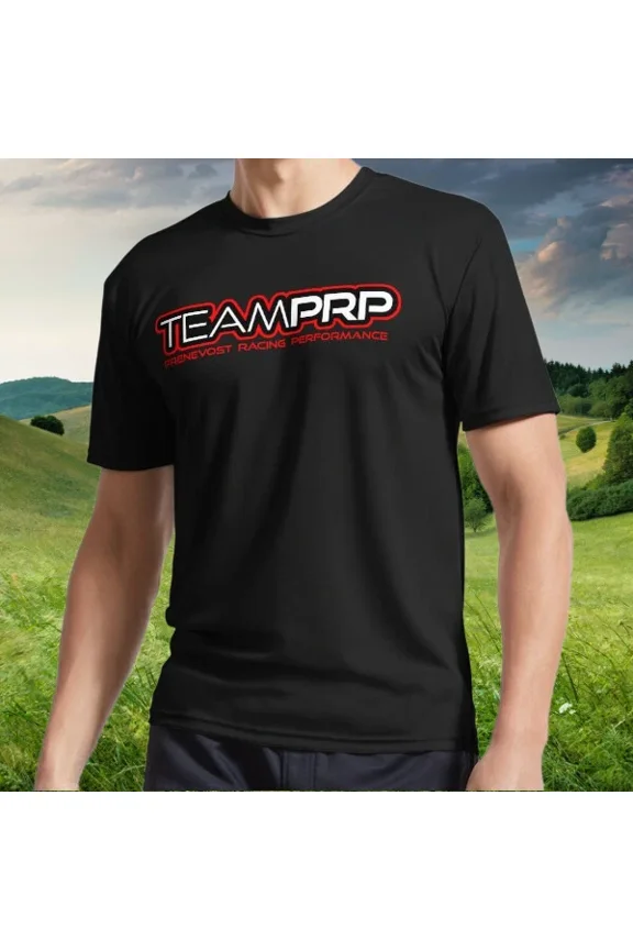 Reprint Rare New Team PRP Black White Red Logo Active Logo American T-Shirt Funny S to 5XL