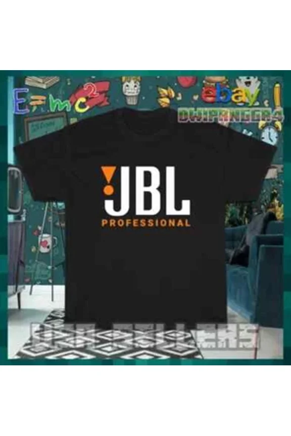 Reprint Rare New Tee Hot New JBL Professional System Logo T-Shirt American Logo T-Shirt