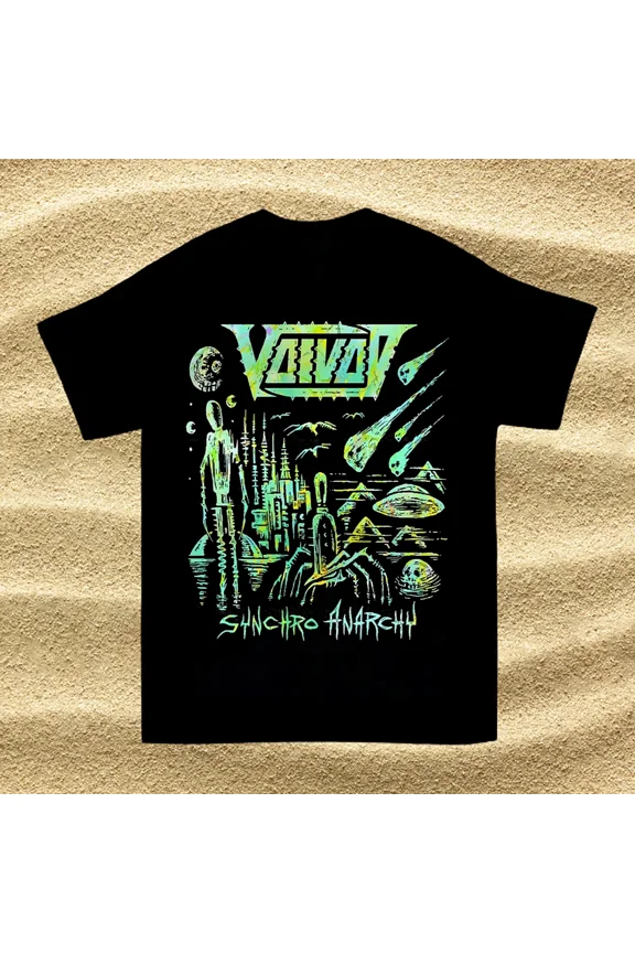 Reprint Rare New Voivod Band Cotton Gift For Fan Black All Size Unisex T-Shirt QT371