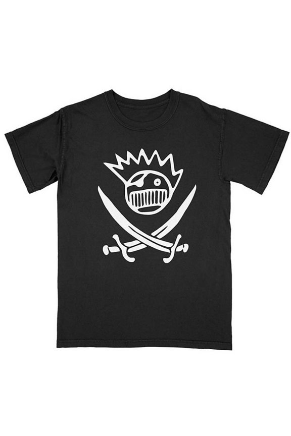 Reprint Rare New Ween Band Boognish Pirate Logo Lightweight Black T-Shirt badhabitmerch