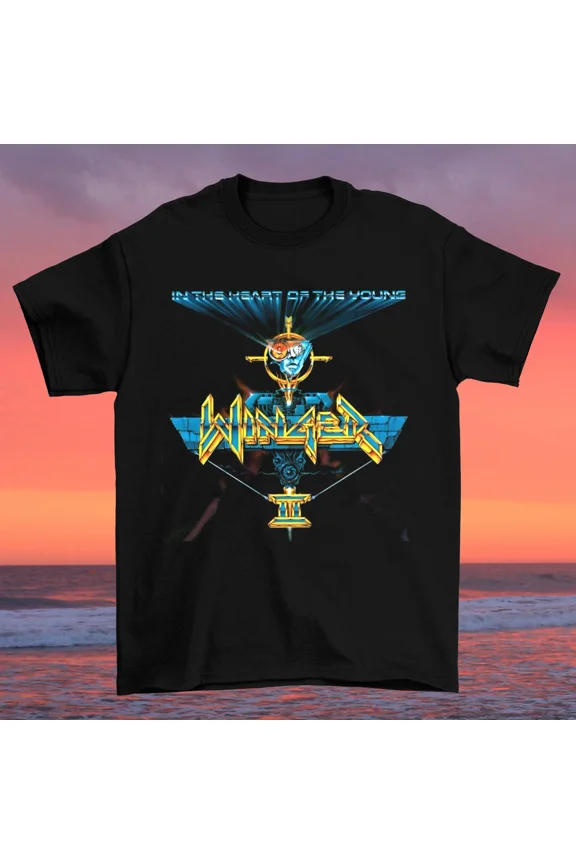 Reprint Rare New Winger Band Album Unisex Cotton Shirt Short Sleeve All Size S-234XL