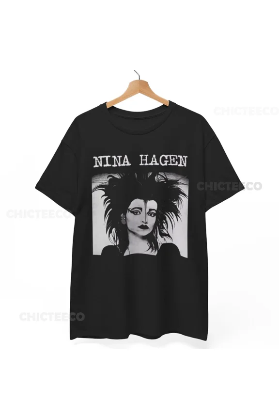 Reprint Rare Nina Hagen Goth music short or long sleeve t shirt slits punk, Unisex Shirt
