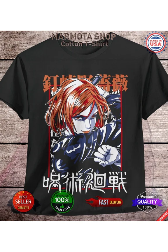 Reprint Rare Nobara Kugisaki Shirt Jujutsu Kaisen Unisex Anime Tee T-Shirt Waifu Ecchi Sexy