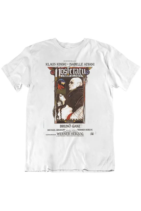 Reprint Rare Nosferatu Italian Movie Poster Fan T Shirt