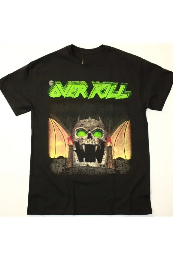 Reprint Rare OVERKILL THE YEARS OF DECAY T Shirt Full Size S-5XL