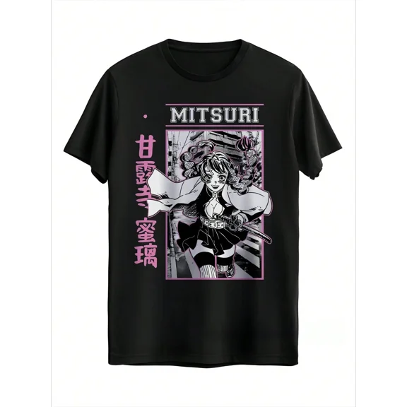 Obanai & Mitsuri T Shirt Anime Unisex 35