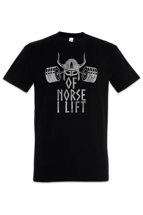Reprint Rare Of Norse I Lift T-Shirt Fun Weightlifting Viking Vikings Gym Curls Valhalla Pump