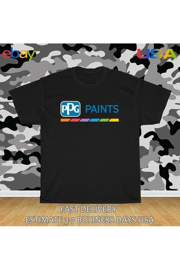 Reprint Rare PPG Paints Industries Logo Men's T-Shirt American Size T-Shirt