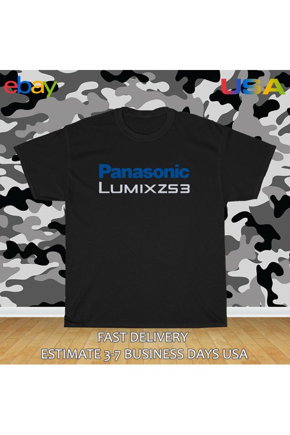 Reprint Rare Panasonic Lumix DMC-ZS3 Logo Men's T-Shirt American Size T-Shirt