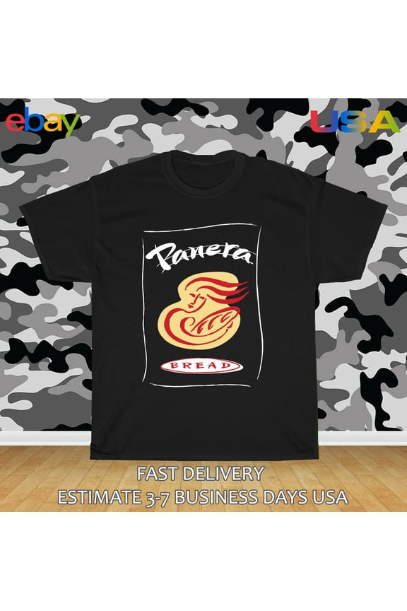Reprint Rare Panera Bread Bakery Logo Men's T-Shirt American Size T-Shirt