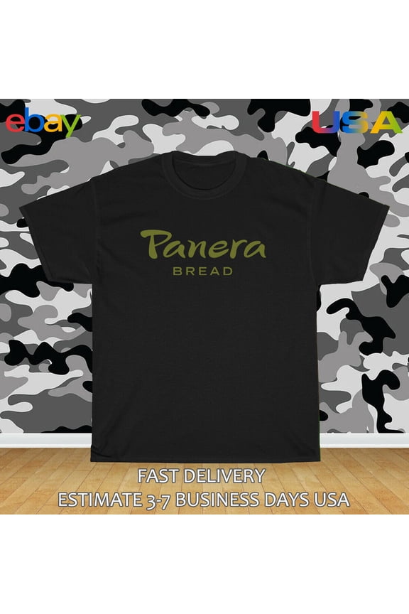 Reprint Rare Panera Bread Logo Men's T-Shirt American Size T-Shirt