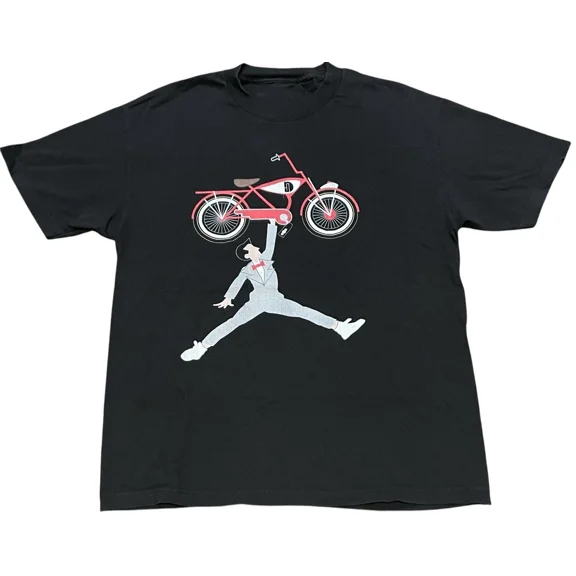 Reprint Rare Pee-wee's Herman Black Shirt Full size S to 5XL NEW DM478