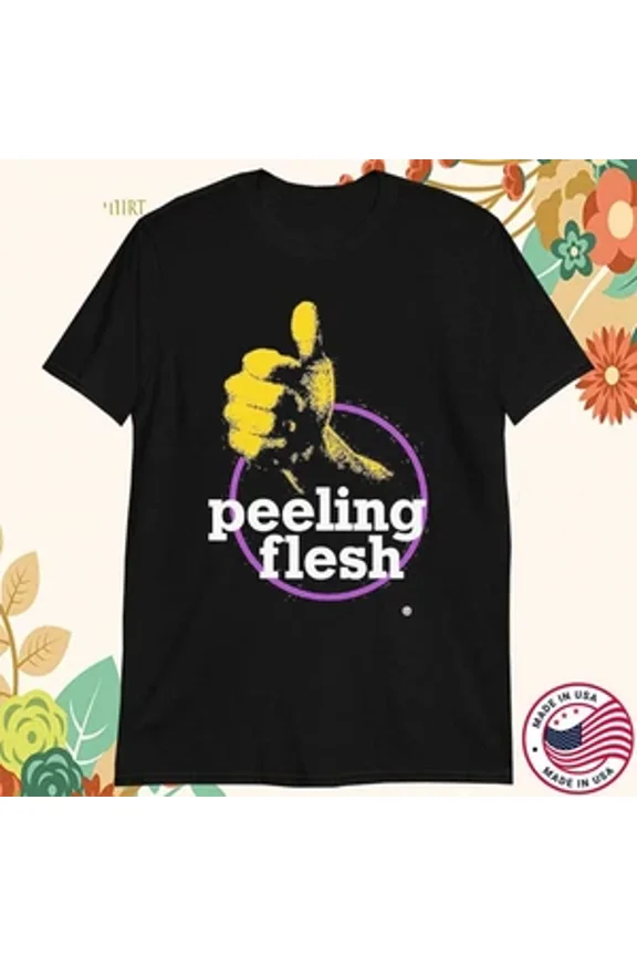 Reprint Rare Peeling Flesh men cotton T Shirt Black 1 Side Men S-5XL short sleeve