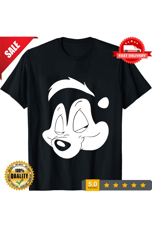 Reprint Rare Pepe Le Pew Cartoon Men's Black Size S-5XL, ULTRA LIMITED-TH71592