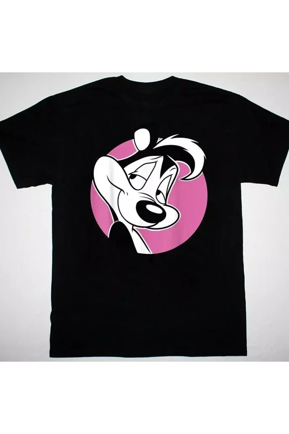Reprint Rare Pepe Le Pew poster T-shirt black T-shirt short sleeve All sizes BL1073