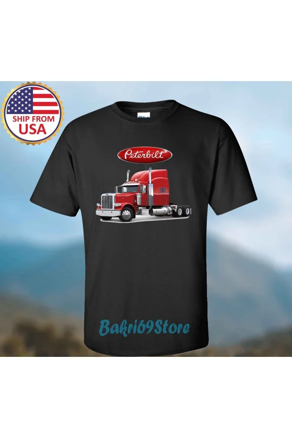 Reprint Rare Peterbilt Truck Men's Black Size S-5XL