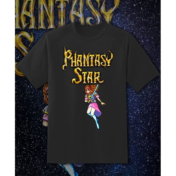 Reprint Rare Phantasy Star Alis Video Game Arcade Retro Game T Shirt Fast Ship!