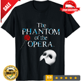 thumbnail image 1 of Reprint Rare Phantom Of The Opera Musical Mask Men's Black T-Shirt Size S-5XL, ULTRA LIMITED-TH75226, 1 of 2