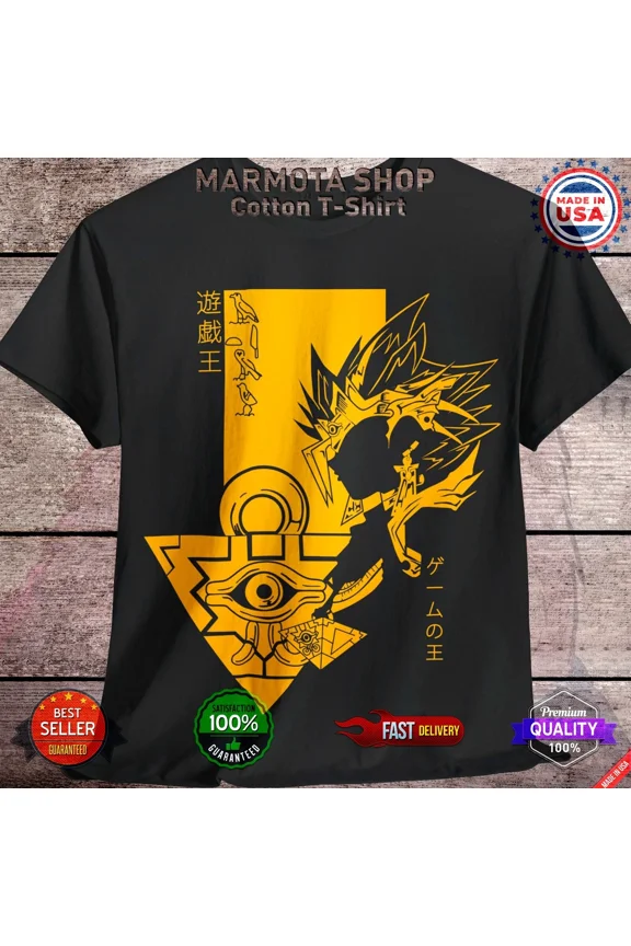 Reprint Rare Pharaoh T-Shirt Anime Soft Tee Shirt All Sizes Unisex 90s Manga Epic Legendary