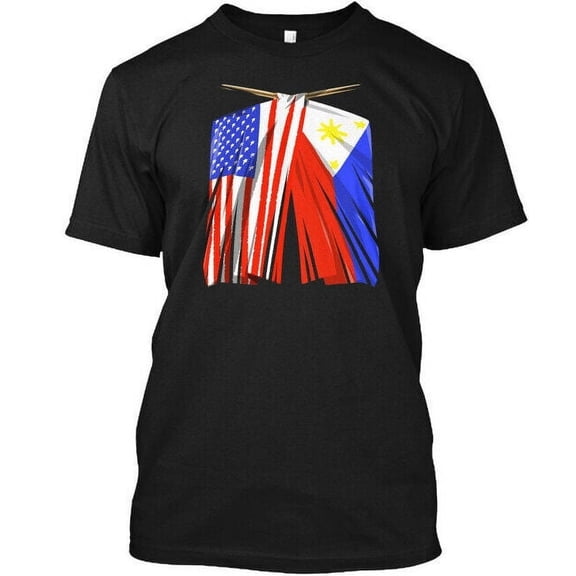Reprint Rare Philippines Flag Filipino T-Shirt Made in the USA Size S to 5XL
