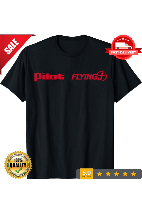 Reprint Rare Pilot Flying J Gas Station Men’s Logo T-Shirt Tee S-5XL, NEW INSTOCK-TH77899