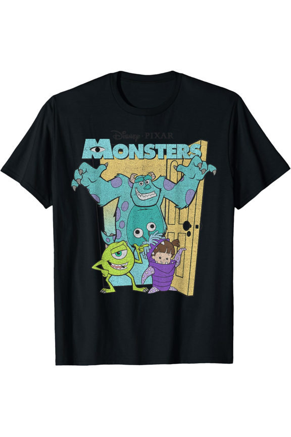 Reprint Rare Pixar Monsters Inc. Mike Sully Boo Group Poster t shirt