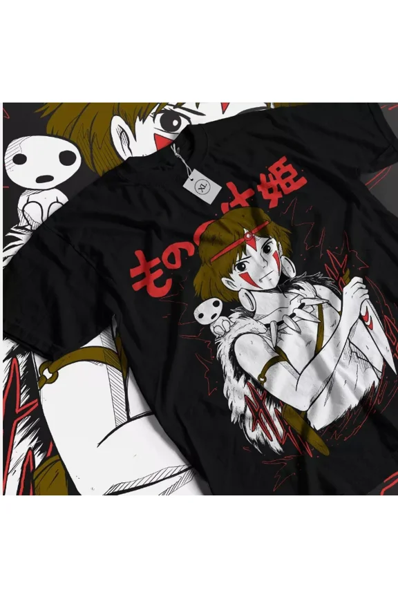 Reprint Rare Princess Mononoke anime t-shirt,, new, HOT HOT- unisex,!! new,!!! new-art. hot