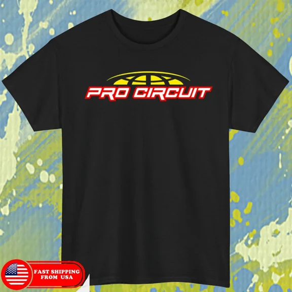 Reprint Rare Pro Circuit Racing Gear Logo Black size L tshirt