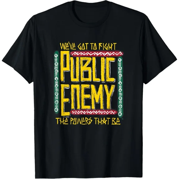 Reprint Rare Public Enemy Fight The Power 1990's Vintage Legends T-Shirt