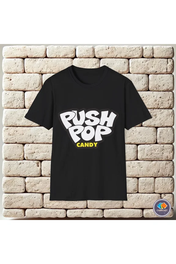 Reprint Rare Push Pop Candy Logo Unisex T-Shirt