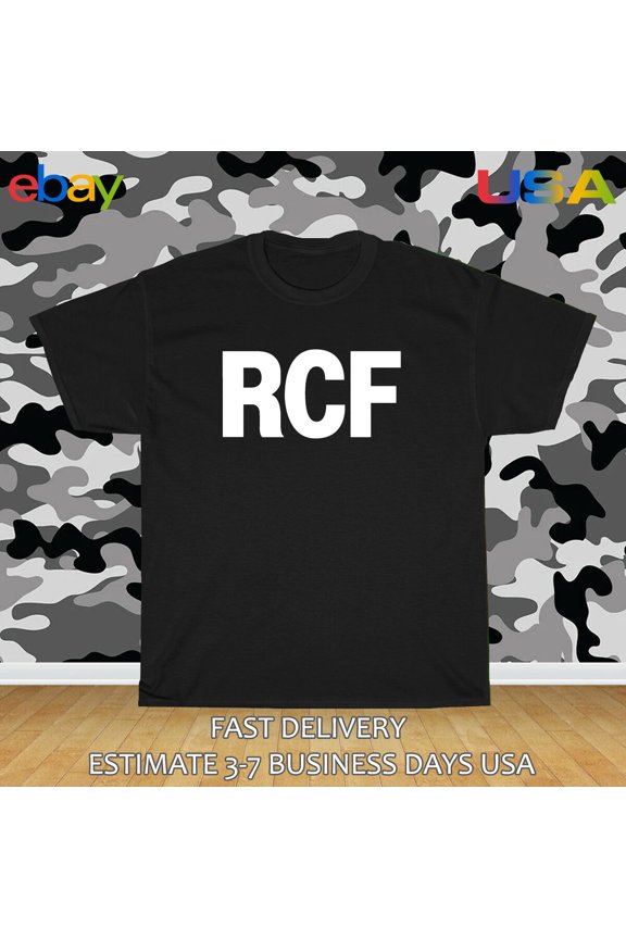 Reprint Rare RCF Audio Logo Men's T-Shirt American Size T-Shirt