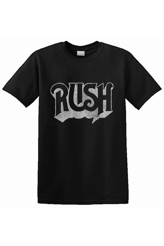 Reprint Rare RUSH - 'Distressed Logo' T-Shirt