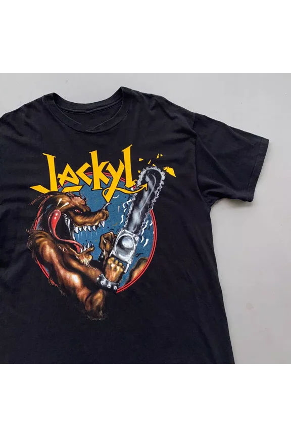 Reprint Rare Rare Jackyl band tee Band Singer Black Men All size Shirt S-3Xl