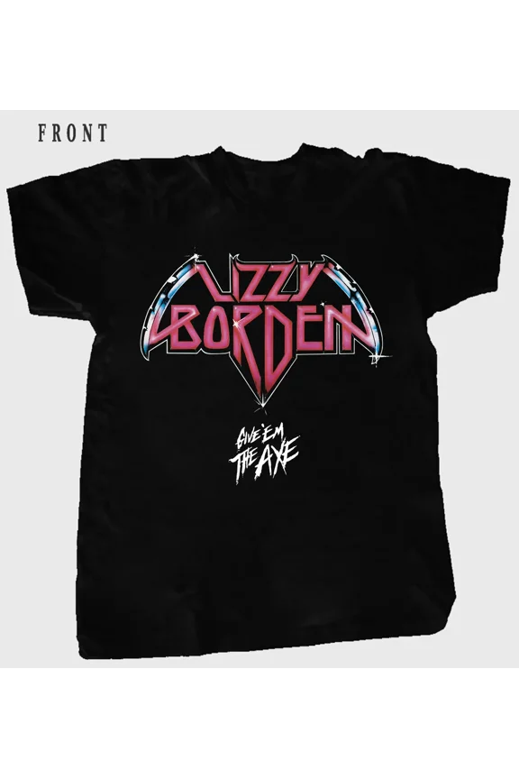 Reprint Rare Rare Lizzy Borden - Give Em The Axe Band Gift For Fan T-shirt MD167