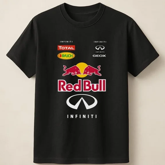 Reprint Rare Red Bull Racing Infiniti F1 Team Logo Graphic Unisex T Shirt