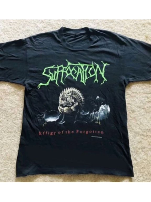 Reprint Rare Remake 92' Suffocation shirt- Effigy Shirt Blue Grape, gift for fan