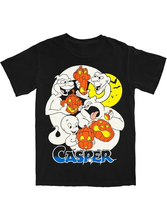 Reprint Rare Retro CASPER movie Halloween graphic Tee Unisex Short Sleeve Shirt S-5XL