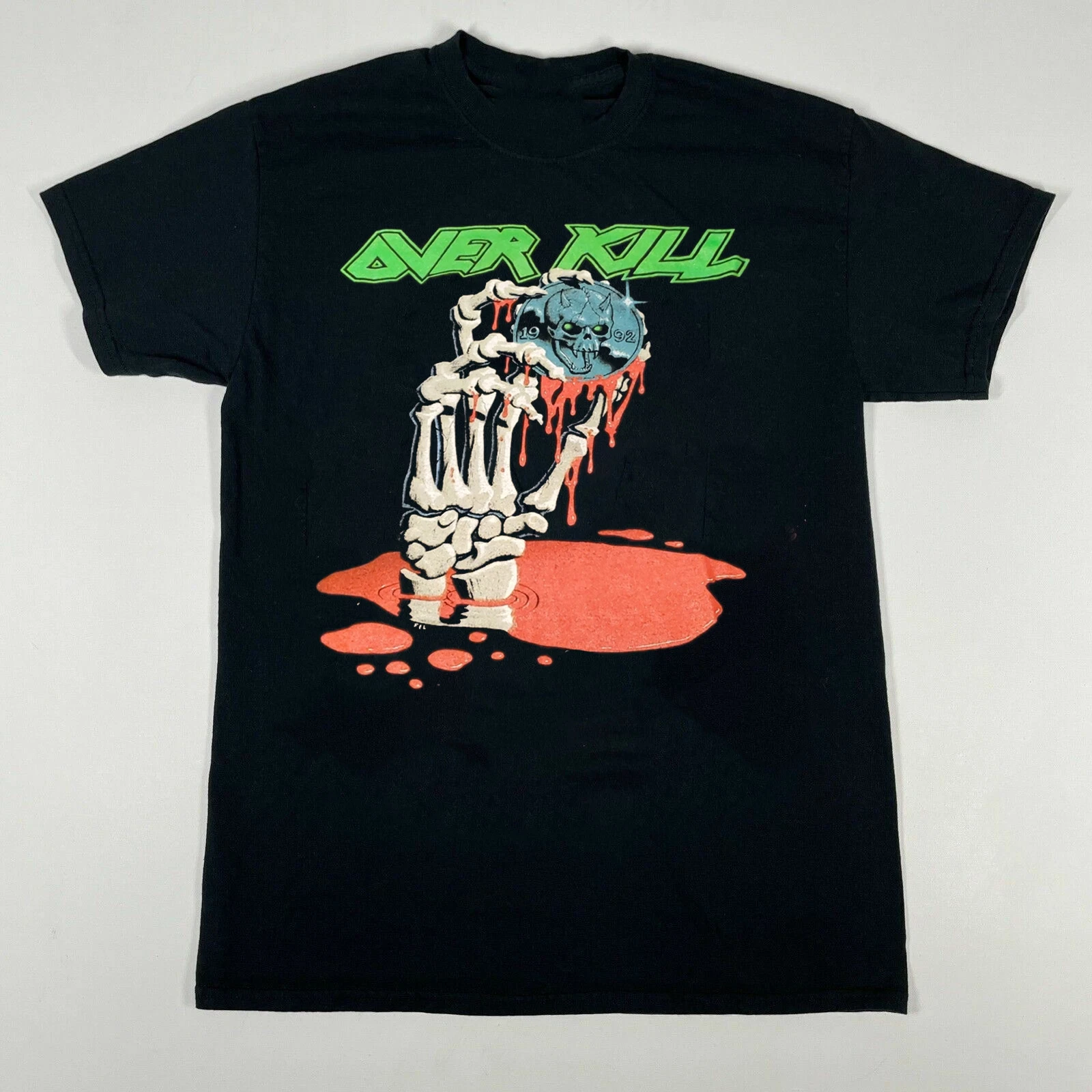 Reprint Rare Retro Overkill Band Tour Heavy Cotton Shirt All Size For ...