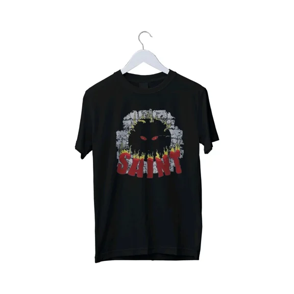 Reprint Rare Retro SAINT Flame Eyes Graphic Print Mens Unisex T-Shirt S M L XL 2 3 4 XL