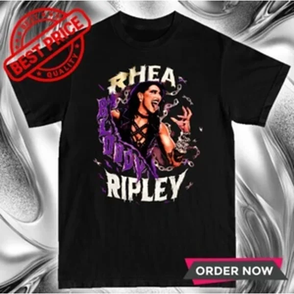 Reprint Rare Rhea Ripley Blddy T-Shirt