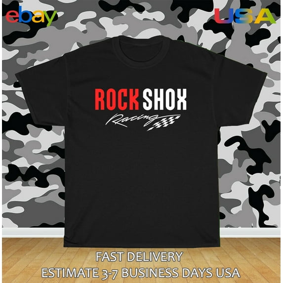 Reprint Rare RockShox Forks SRAM Logo Men's T-Shirt American Size T-Shirt