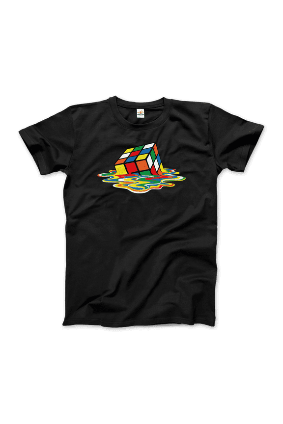 Reprint Rare Rubick's Cube Melting, Sheldon Cooper's T-Shirt