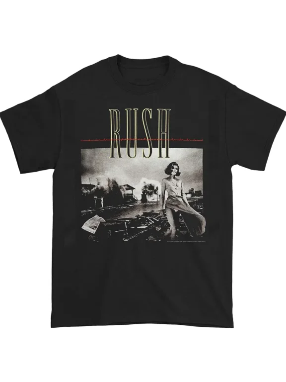 Reprint Rare Rush Permanent Waves Green Cotton T-Shirt All Size MK747